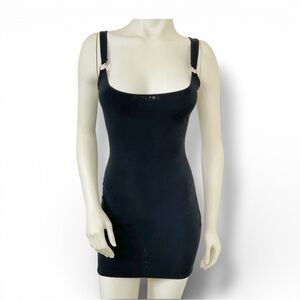 PrettyLittleThing Black Sleeveless Mini Dress Size 6